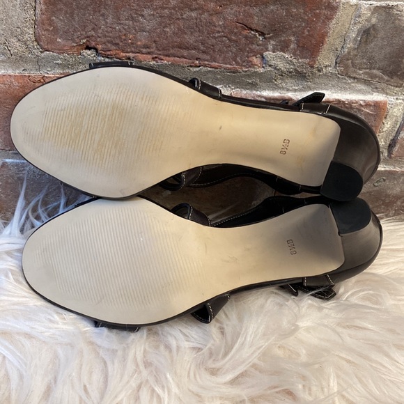 Talbots Black Leather Sandals, Size 8.5B - Picture 12 of 13